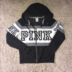 (SOLD)PINK Victoria’s Secret Zip up